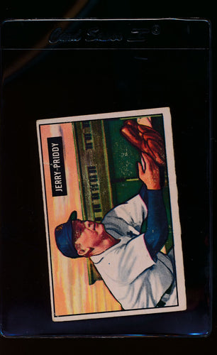 Scan of 1951 Bowman 71 Jerry Priddy  VG