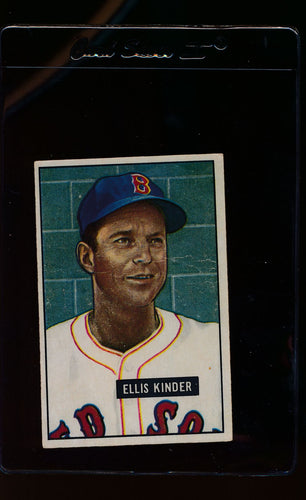 Scan of 1951 Bowman 128 Ellis Kinder  G/VG