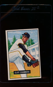 Scan of 1951 Bowman 131 Cliff Chambers  EX-MT