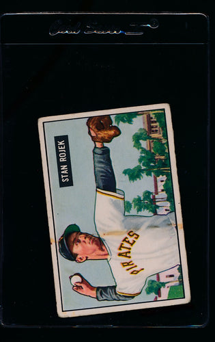 Scan of 1951 Bowman 166 Stan Rojek  VG