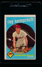Load image into Gallery viewer, Scan of 1959 Topps 197 Ray Semproch EX