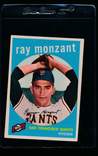 Scan of 1959 Topps 332 Ray Monzant EX
