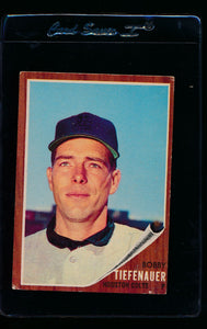 Scan of 1962 Topps 227 Bob Tiefenauer VG-EX