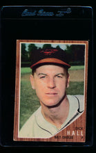 Load image into Gallery viewer, Scan of 1962 Topps 189A Dick Hall/Green Tint EX