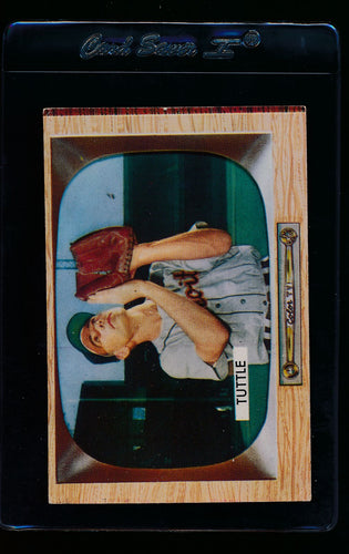 Scan of 1955 Bowman 35 Bill Tuttle RC VG