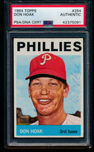 Load image into Gallery viewer, Scan of 1964 Topps 254 Don Hoak PSA/DNA Authentic