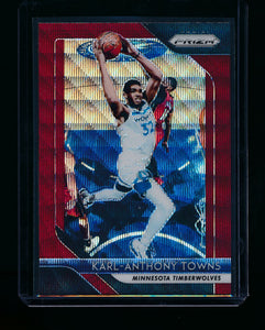 Scan of 2018-19 Panini Prizm 107 Karl-Anthony Towns NM-MT+