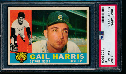 Scan of 1960 Topps 152 Gail Harris PSA 6 EX-MT