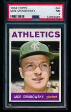 Load image into Gallery viewer, Scan of 1964 Topps 42 Moe Drabowsky PSA 7 NM