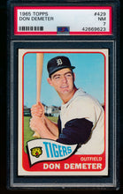 Load image into Gallery viewer, Scan of 1965 Topps 429 Don Demeter PSA 7 NM
