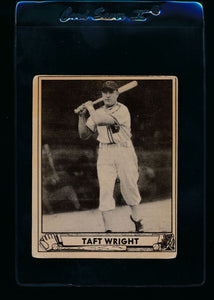 Scan of 1940 Play Ball 186 Taft Wright RC G/VG