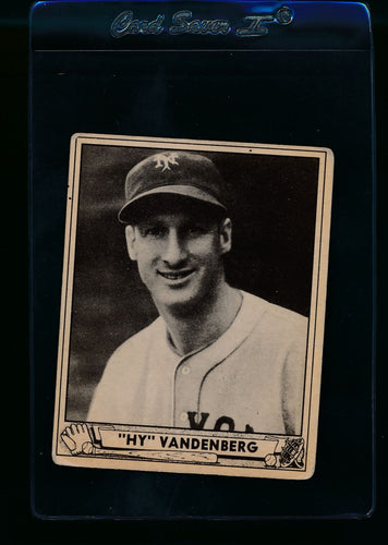 Scan of 1940 Play Ball 209 Hy Vandenberg RC VG