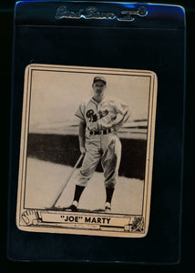 Scan of 1940 Play Ball 216 Joe Marty RC G