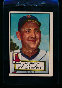 Scan of 1952 Topps 374 Al Benton F