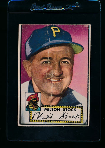 Scan of 1952 Topps 381 Milton Stock P (trimmed)