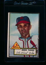 Load image into Gallery viewer, Scan of 1952 Topps 386 Ed Yuhas P (trimmed)