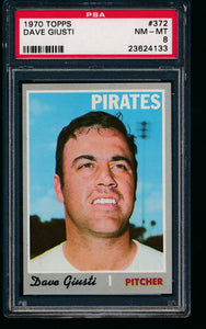 1970 Topps  372 Dave Giusti  PSA 8 NM-MT 13749