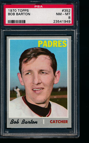 1970 Topps  352 Bob Barton  PSA 8 NM-MT 13752