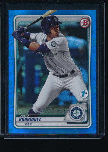 Scan of 2020 Bowman  Julio Rodriguez Pack-Fresh