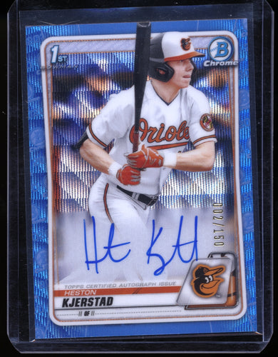 2020 Bowman Chrome Blue Wave  Heston Kjerstad Auto /150  14821