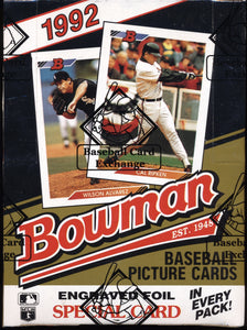 Scan of 1992 Bowman  Sealed Box 