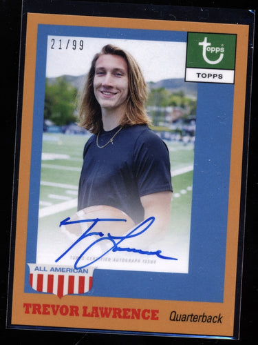 Scan of 2021 Topps  Trevor Lawrence 