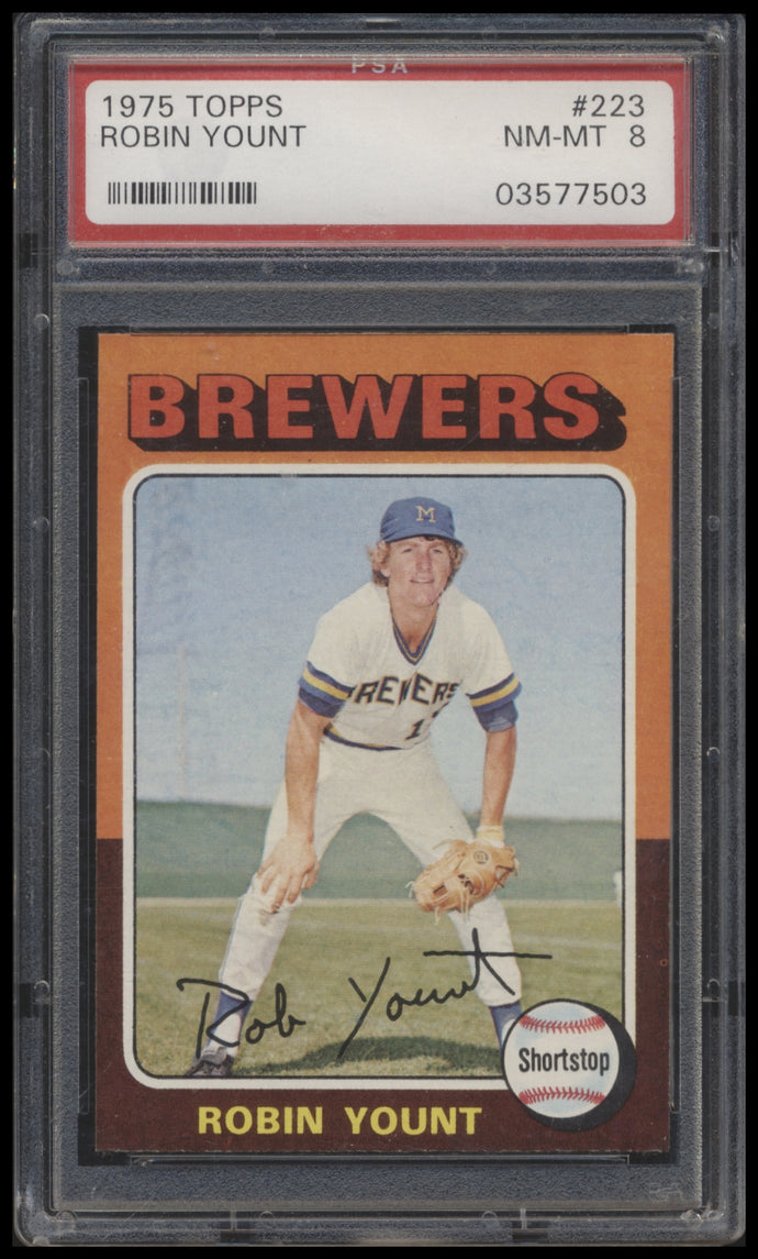 1975 Topps  #223 Robin Yount  Psa 8 Rc