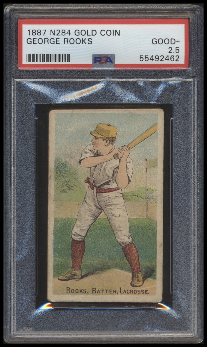 1887 N284 Gold Coin   George Rooks  Psa 2.5