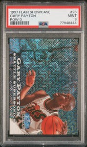 1997 Flair Showcase Row 0 /500 Gary Payton #26  Psa 9