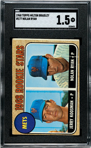 1968 Topps Milton Bradley #177 Nolan Ryan  Sgc 1.5