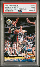 Load image into Gallery viewer, 1998-99 Ud Choice  Prime Reserve /100 John Stockton #182 Psa 9