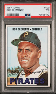 1967 Topps  #400 Bob Clemente  Psa 3
