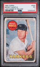 Load image into Gallery viewer, 1969 Topps  #500 Mickey Mantle  Psa 1