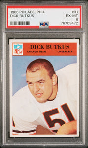 1966 Philadelphia  #31 Dick Butkus  Psa 6