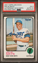 Load image into Gallery viewer, 2001 topps archives autoproof willie mays psa 5/10 psa/dna auto