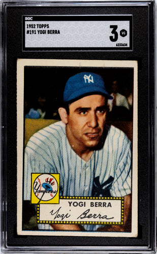 1952 Topps #191 Yogi Berra  Sgc 3 6233634