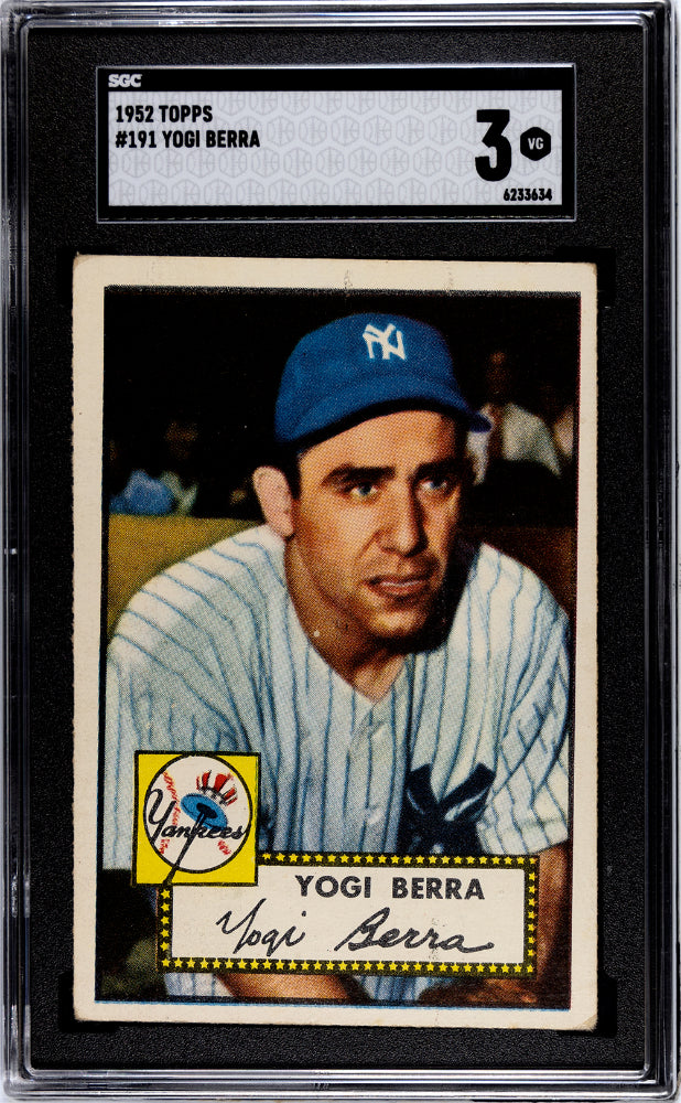 1952 Topps #191 Yogi Berra  Sgc 3 6233634