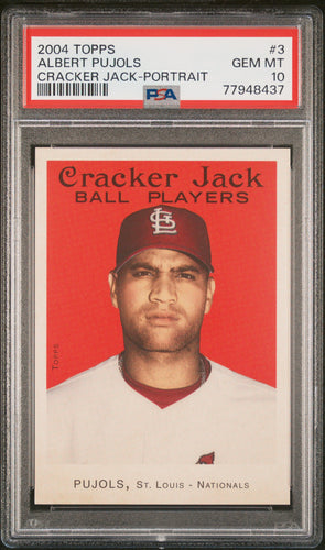 2004 Topps Cracker Jack  Albert Pujols #3 Portrait Psa 10