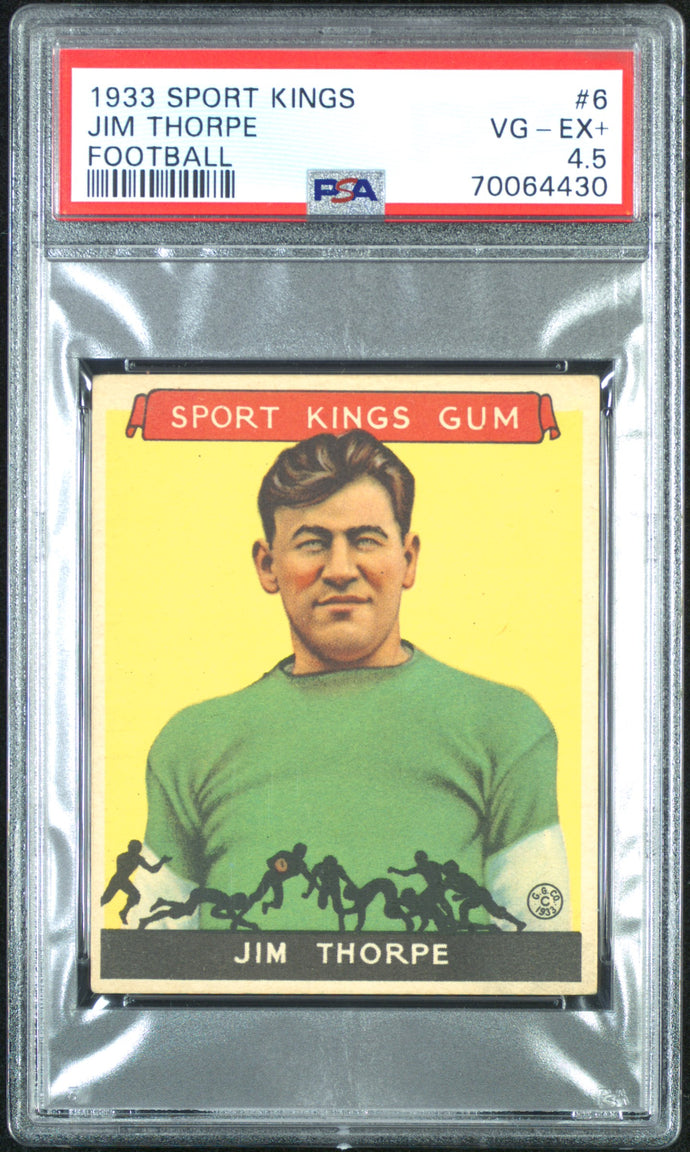 1933 Goudey Sport Kings 6 Jim Thorpe Psa 4.5 Vgex+