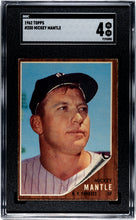 Load image into Gallery viewer, 1962 Topps #200 Mickey Mantle Sgc 4