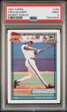 Load image into Gallery viewer, 1991 Topps Desert Shield #140 Fred Mcgriff Desert Shield Psa 9
