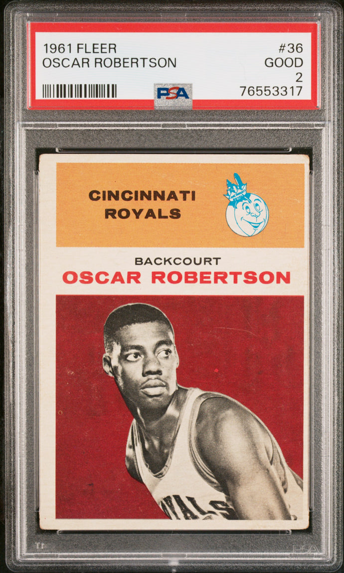 1961-62 Fleer  #36 Oscar Robertson  Psa 2 Rc
