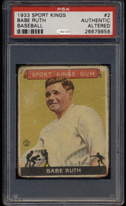Pre-WWII Mixer (100 spots) featuring '33 Ruth & T201 Cobb (LIMIT 3)