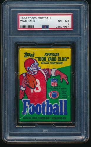 1986 Topps Football Wax Pack Group Break (17 Spots) #3